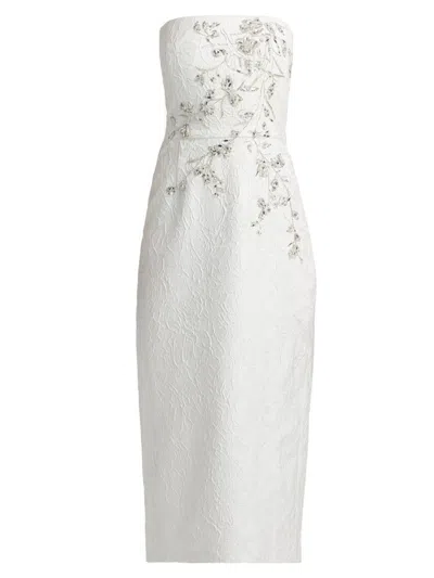 Sachin & Babi Women's Sadie Embellished Lace Strapless Cocktail Dress In White