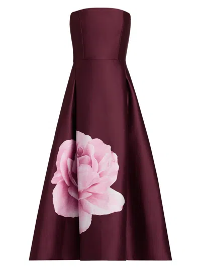 Sachin & Babi Women's Shay Strapless Tea-length Dress In Purple