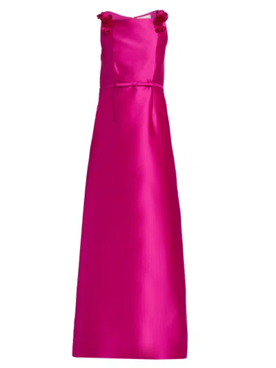 Sachin & Babi Women's Thea Rosette Square Neck Gown In Pink