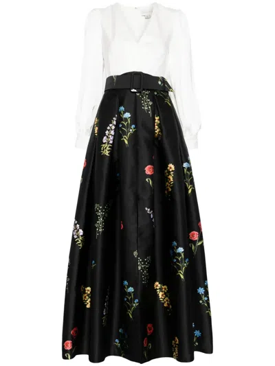 SACHIN & BABI ZOE COLOUR-BLOCK GOWN