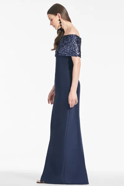 Sachin & Babi Ada Gown In Blue