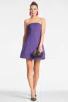 Sachin & Babi Alanna Strapless Mini Dress In Amethyst