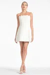 Sachin & Babi Alanna Embroidered Strapless Minidress In Ivory