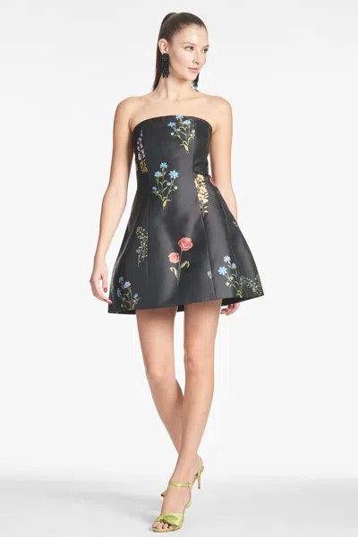 Sachin & Babi Alanna Dress In Noir Bouquet