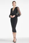 Sachin & Babi Alanz Crystal-embellished Dress In Black