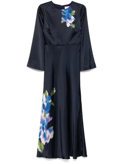 Sachin & Babi Alex Gown In Blue