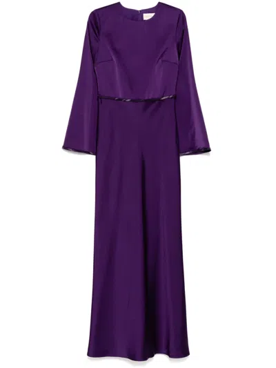 Sachin & Babi Alex Gown In Purple