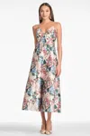 Sachin & Babi Allesandra Floral Mikado Gown In Antico Botonico