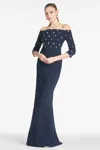Sachin & Babi Amarette Gown In Dark Midnight