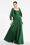 Sachin & Babi Jenny Gown In Emerald