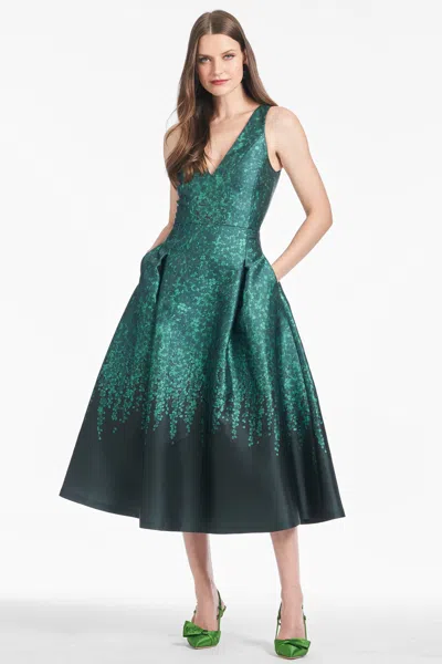 Sachin & Babi Anissa Dress In Emerald Wisteria