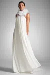 Sachin & Babi Aphrodite Chiffon Overlay In Ivory