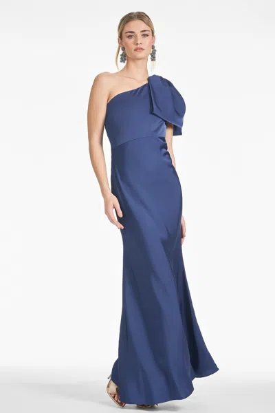 Sachin & Babi Aubrey Gown In Washed Indigo