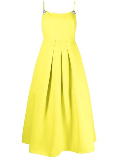 Sachin & Babi Auda Flared Midi Dress In Green