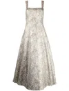Sachin & Babi Audrey Gilded Floral Gown In Gold