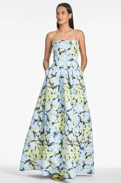 Sachin & Babi Beau Gown In Garden Club