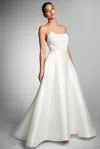 Sachin & Babi Belinda Lace-panel Gown In Ivory