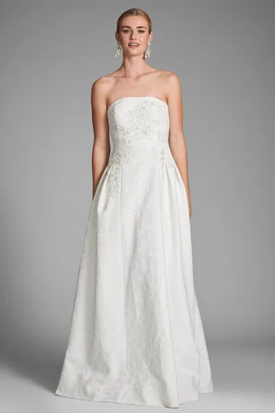 Sachin & Babi Belle Gown In Ivory
