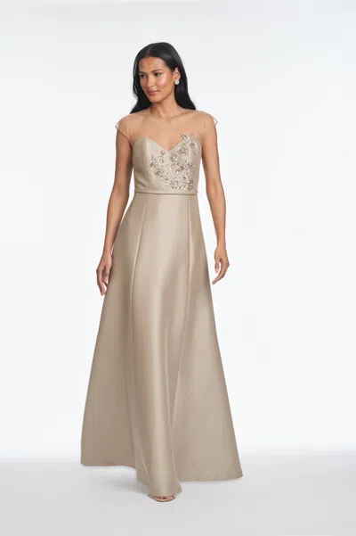 Sachin & Babi Betsy Gown In Neutral