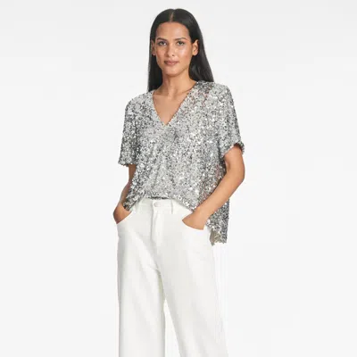 Sachin & Babi Bette Top In Silver