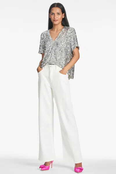 Sachin & Babi Bette Top In Silver