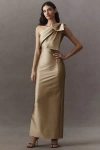 Sachin & Babi Bonnie One-shoulder Maxi Dress In Beige