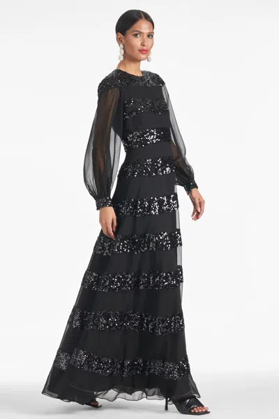 Sachin & Babi Brenda Gown In Black