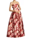 Sachin & Babi Women's Giovanna Pleated Floral-print Mikado Gown In Multi