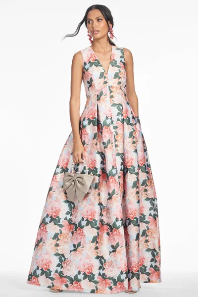 Sachin & Babi Brooke Gown In Green