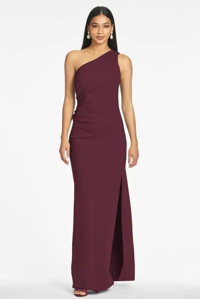 Sachin & Babi Cece 4-way Stretch Crepe Gown In Multi