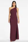 Sachin & Babi Cece 4-way Stretch Crepe Gown In Deep Wine