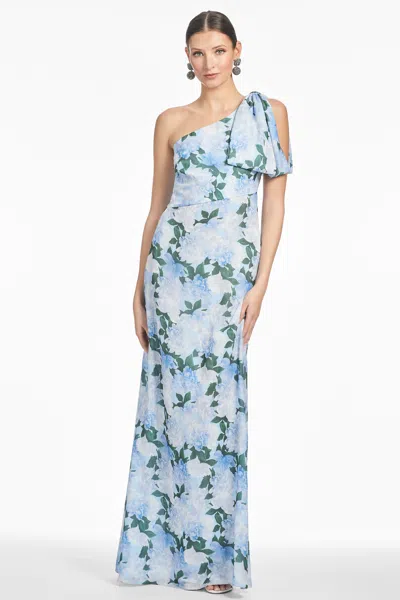 Sachin & Babi Chelsea Gown In Glacial Peonies