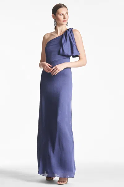 Sachin & Babi Chelsea Gown In Deep Cobalt