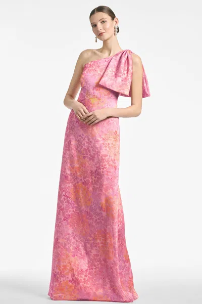 Sachin & Babi Chelsea Gown In Pastel Sunset Hydrangea