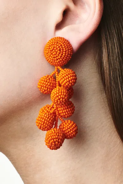 Sachin & Babi Coconuts Earrings In Orange