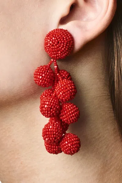 Sachin & Babi Coconuts Earrings In Red