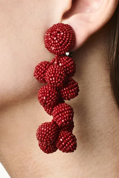 Sachin & Babi Coconuts Earrings In Red