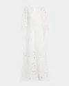 Sachin & Babi Cynthia Sequin-embellished Floral Lace Gown