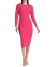 Sachin & Babi Dee Ruched Bodycon Midi Dress In Multi