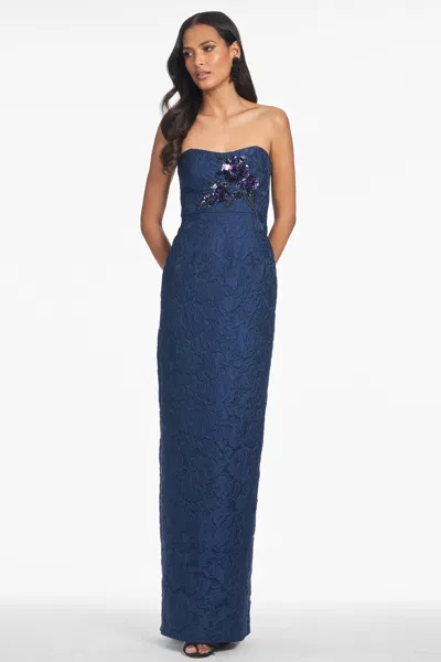 Sachin & Babi Edie Gown In Blue