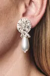 Sachin & Babi Elisha Earrings In Clear / Pearl