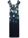 Sachin & Babi Embellished Grace Gown Dress In Blue