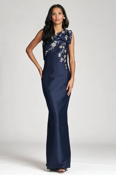 Sachin & Babi Embellished Olivia Gown In Blue