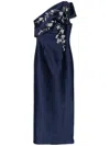Sachin & Babi Embellished Olivia Gown Dress In Blue