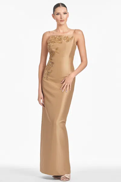 Sachin & Babi Embellished Pryce Gown In Neutral