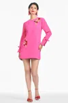 Sachin & Babi Embroidered Lily Dress In Electric Pink