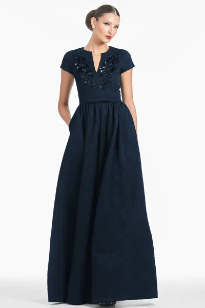 Sachin & Babi Estelle Gown In Blue