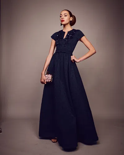 Sachin & Babi Estelle Gown In Blue