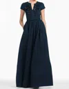 Sachin & Babi Estelle Gown In Poseidon