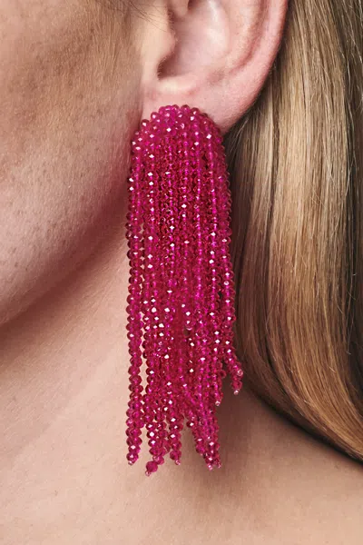 Sachin & Babi Fountain Earrings In Pink